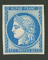 25c CERES REIMPRESSION (n°4d) Neuf SANS CHARNIERE **. Cote 600€++. Certificat SCHELLER. Superbe. - 1849-1850 Ceres