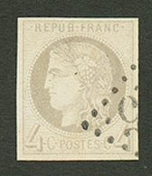 4c BORDEAUX (n°41) Obl. Cote 340€. Signé SCHELLER. Superbe. - 1870 Bordeaux Printing