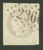 4c BORDEAUX (n°41) Obl. Cote 340€. Signé SCHELLER. Superbe. - 1870 Emissione Di Bordeaux