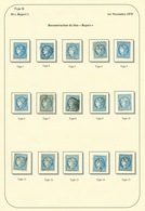 20c BORDEAUX Type II Report 1 (n°45A) Reconstitution Du BLOC REPORT De 15 Timbres. Quelques Petits Défauts. Cote 1900€.  - 1870 Emisión De Bordeaux