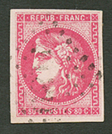 80c BORDEAUX (n°49) Obl. Signé SCHELLER. Cote 320€. Superbe. - 1870 Bordeaux Printing