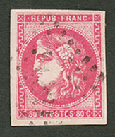 80c BORDEAUX (n°49) Obl. Signé SCHELLER. Cote 320€. Superbe. - 1870 Emission De Bordeaux