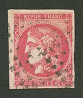 80c BORDEAUX (n°49d) GROSEILLE Obl. Cote 1200€. Signé CALVES & BRUN. TB. - 1870 Bordeaux Printing