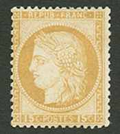 15c CERES (n°55) Neuf *. Signé SCHELLER. Cote 700€. TB. - 1871-1875 Ceres