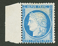 25c CERES (n°60C) Type III Neuf * Bord De Feuille. Superbe. - 1871-1875 Ceres