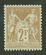 2F SAGE (n°105) Neuf Sans Charnière **. Signé SCHELLER. Cote 400€ (avec Charnière). Superbe. - 1898-1900 Sage (Type III)
