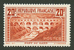 20 PONT DU GARD (n°262) Neuf **. Cote 550€. Signé SCHELLER. TTB. - Sonstige & Ohne Zuordnung