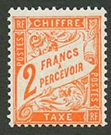 TAXE 2F Orange (n°41) Neuf **. Cote 750€. Superbe. - Sonstige & Ohne Zuordnung