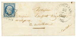 1852 25c REPUBLIQUE (n°10) TB Margé Obl. PC 627 + T.13 CASTELFRANC Sur Lettre. TTB. - Other & Unclassified