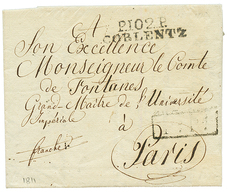 1811 P.102.P COBLENTZ Sur Lettre Pour PARIS. TTB. - 1792-1815: Dipartimenti Conquistati