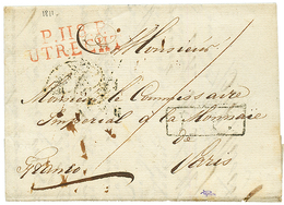 1811 P.118.P UTRECHT En Rouge Sur Lettre Pour PARIS. TTB. - 1792-1815: Dipartimenti Conquistati