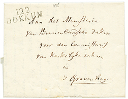 1815 122 DOKUM Sur Lettre Pour S'GRAVENHAGE. Superbe. - 1792-1815 : Departamentos Conquistados