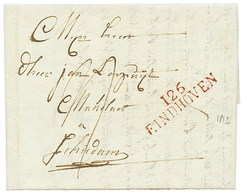 1812 126 EINDHOVEN En Rouge Sur Lettre Pour SCHIEDAM. Superbe. - 1792-1815: Départements Conquis