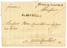 1724 DE BRUXELLES + "FRANCO ANVERS" Manuscrit Sur Lettre Avec Texte De BOIS LE DUC Pour La FRANCE. TTB. - Entry Postmarks