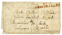 1807 N°7 GRANDE ARMEE Rouge Sur Lettre(pd) Avec Texte Daté "GOUTTE TENGLATE ?". TB. - Army Postmarks (before 1900)