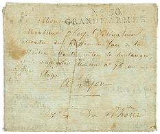 1807 N°50 GRANDE ARMEE Sur Lettre Avec Texte Daté "MAGDEBOURG" Pour La FRANCE. TB Texte "Nous Sommes Parti Du CAMP De BO - Army Postmarks (before 1900)