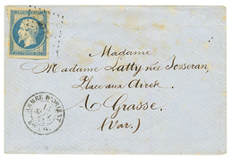 12855 20c (n°14) TTB Margé Obl. AOGl + ARMEE D' ORIENT Bau Gal Sur Enveloppe Pour La FRANCE. Superbe. - Army Postmarks (before 1900)