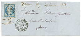BULGARIE - CRIMEAN WAR : 1854 FRANCE 20c Obl. AOQGL + ARMEE D' ORIENT QUARTr Gal + "VARNA 27 Septembre 1854" Manuscrit S - Army Postmarks (before 1900)