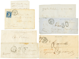 GUERRE DE CRIMEE : Lot De 7 Lettres Intéressantes Dont Paquebot SIMOIS à KAMIECH, 3e CORPS ...TB. - Army Postmarks (before 1900)