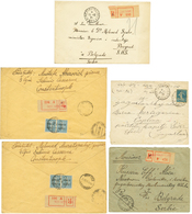 1920/21 Lot De 5 Lettres (dont 4 RECOMMANDEES) Avec LEVANT FRANCAIS Obl. TRESOR ET POSTES 506 Pour BEOGRAD (SERBIE). TTB - Army Postmarks (before 1900)