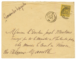 "Destination PHILIPPINES" : 1879 35c Obl. TOULOUSE Sur Enveloppe Pour MANILLE (POSSESSIONS ESPAGNOLES). Destination RARE - Other & Unclassified