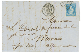 "MONACO" : 1864 20c(n°22) Sur Lettre De GRENOBLE Pour MONACO Avec Arrivée Au Verso. TB. - 1849-1876: Periodo Clásico