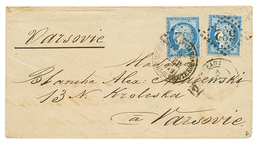 "POLOGNE" : 1874 25c (n°60)x2 Sur Lettre De BORDEAUX Pour VARSOVIE. TB. - 1849-1876: Periodo Classico