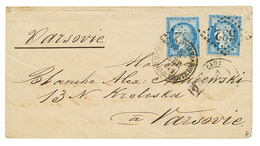 "POLOGNE" : 1874 25c (n°60)x2 Sur Lettre De BORDEAUX Pour VARSOVIE. TB. - 1849-1876: Periodo Clásico