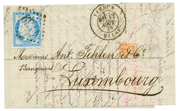 "25c Pour Le LUXEMBOURG" : 1875 25c(n°60) Sur Lettre De VERDUN Pour LUXEMBOURG Avec Arrivée Au Verso. TTB. - 1849-1876: Periodo Clásico