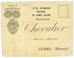 "ACCIDENTE Du COMTE VALERY" : Griffe LETTRE AFFRANCHIE / NAUFRAGE / DU COMTE VALERY Sur DEVANT D' Enveloppe (front Only) - Maritime Post