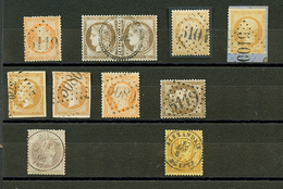 BUREAUX FRANCAIS A L' ETRANGER - Lot De 11 Timbres (GC 5118, 5104, 5100, Cad T.16 MONACO, PC 3770.... TB. - Altri & Non Classificati