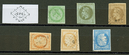 GUADELOUPE : Lot De 6 Timbres CG (N°2,7,9,13,22,23) Avec Losange GPE. Cote 1500€. TB. - Altri & Non Classificati