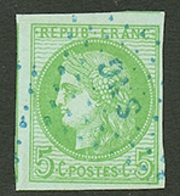 SENEGAL : CG 5c CERES TTB Margé Obl. SNG En Bleu. Rare Sur Ce Timbre. Superbe. - Otros & Sin Clasificación