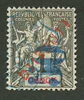 COTE DES SOMALIS : 50 S/ 1c (n°3) Oblitéré. Cote 320€. Signé CALVES & BRUN. TTB. - Altri & Non Classificati