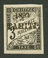 TAHITI : TAXE 3c (n°16) Neuf *. Cote 680€. Signé SCHELLER. Superbe. - Other & Unclassified