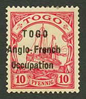 TOGO - ANGLO-FRENCH OCCUPATION : 10pf (n°34) Neuf *. Cote 420€. TB. - Otros & Sin Clasificación