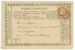 1878 CG 10c CERES Obl. GUADELOUPE BASSE-TERRE Sur CARTE PRECURSEUR Pour GRAND-BOURG. TB. - Autres & Non Classés