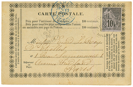 1886 CG 10c Obl. GUADELOUPE MOULE Sur CARTE PRECURSEUR Pour PARIS. TB. - Otros & Sin Clasificación