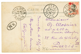 BOITE MOBILE PHU-DOAN : 1917 CROIX ROUGE 5c Obl. PHU-DOAN TONKIN + B.M Sur Carte Pour PARIS. TTB. - Otros & Sin Clasificación