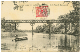 1909 NOUVELLE CALEDONIE 10c Obl. ADEN PAQUEBOT Sur Carte De LA FOA Pour La FRANCE. TTB. - Autres & Non Classés