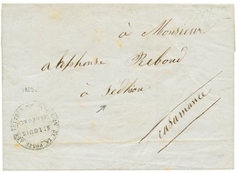 "POSTE AUX LETTRES Pour SEDHIOU" : 1859 DIRECTION DE LA POSTE AUX LETTRES/ ST LOUIS Sur Lettre Avec Texte De ST LOUIS Po - Otros & Sin Clasificación