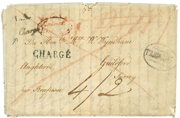 1832 L.A + CHARGE (2 Different Types) On Entire Letter From "KUJDANICI DORIA" To GUILFORD (GREAT BRITAIN). Vf. - Autres & Non Classés