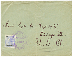 1 P Canc. NAVIGAZIONE GEN. ITALIANA PIROSCAFO S.GIORGIO / FLORIO RUBATTINO On Envelope (flap Missing) To USA. Very Scarc - Autres & Non Classés