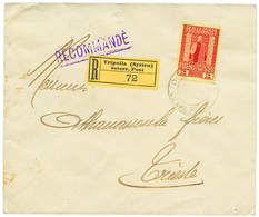 TRIPOLI SYRIA: 1913 2P Canc. TRIPOLIS On REGISTERED Envelope To TRIESTE. Scarce. Vf. - Oriente Austriaco