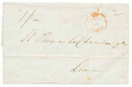 PANAMA : 1849 Superb PAID AT PANAMA On Entire Letter With Text From PANAMA To LIMA (PERU). SG = 1900 Pounds. Vvf. - Other & Unclassified