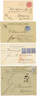 1878/97 Lot 4 Covers From GERMANY / WURTTEMBERG To SOUTH AFRICA. Nice Group. Vf. - Otros & Sin Clasificación