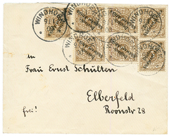 DSWA : 3pf (x7) Canc. WINDHOEK On Envelope To GERMANY. Vvf. - África Del Sudoeste Alemana