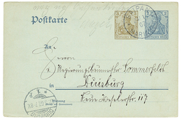 1907 GERMANY P./Stat 3pf + 2pf Canc. SAIPAN MARIANEN To DUISBURG With Arrival Cds. Superb. - Mariana Islands