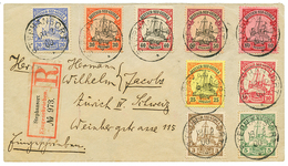 1900 3pf To 80pf Canc. STEPHANSORT On REGISTERED Envelope To SWITZERLAND. Superb. - Nuova Guinea Tedesca