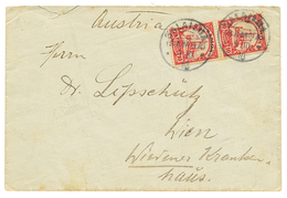 1910 10pf (x2) Canc. SALAILUA SAMOA On Envelope To WIEN (AUSTRIA). Vf. - Samoa